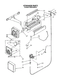 11 - Icemaker parts for Kitchenaid Refrigerator KSRS27QAWH05 from AppliancePartsPros.com