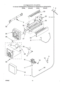 12 - Ice Maker, Optional parts for Kitchenaid Refrigerator KSRS25QGAL03 from AppliancePartsPros.com