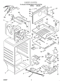 02 - Liner parts for Kitchenaid Refrigerator KTRS19KHWH00 from AppliancePartsPros.com
