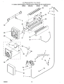 12 - Ice Maker, Optional parts for Kitchenaid Refrigerator KSRS27FGBT00 from AppliancePartsPros.com