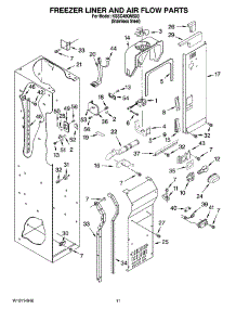 08 - Freezer Liner And Air Flow Parts parts for Kitchenaid Refrigerator KSSC48QMS03 from AppliancePartsPros.com