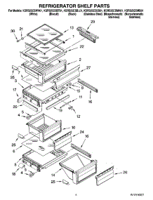 03 - Refrigerator Shelf Parts parts for Kitchenaid Refrigerator KSRS25CSMS01 from AppliancePartsPros.com