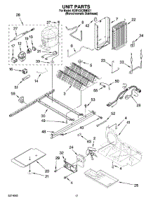 11 - Unit Parts parts for Kitchenaid Refrigerator KSRY25CRMS01 from AppliancePartsPros.com
