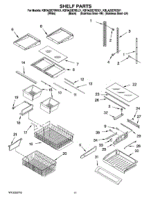 07 - Shelf Parts parts for Kitchenaid Refrigerator KBRA20ERWH01 from AppliancePartsPros.com