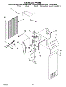 09 - Air Flow Parts parts for Kitchenaid Refrigerator KSRP25FSSS00 from AppliancePartsPros.com