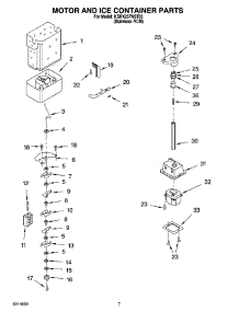 05 - Motor And Ice Container Parts parts for Kitchenaid Refrigerator KSRX25FNST03 from AppliancePartsPros.com