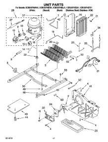 11 - Unit Parts parts for Kitchenaid Refrigerator KSRI25FNBL01 from AppliancePartsPros.com