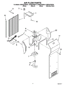 03 - Air Flow Parts parts for Kitchenaid Refrigerator KSRP22FNSS01 from AppliancePartsPros.com