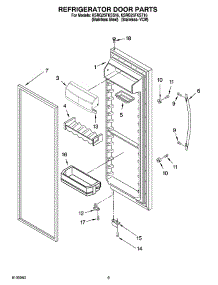 06 - Refrigerator Door Parts parts for Kitchenaid Refrigerator KSRG25FKST16 from AppliancePartsPros.com