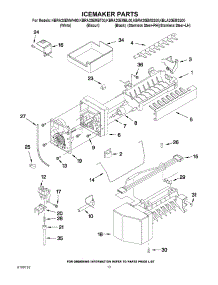 07 - Icemaker Parts parts for Kitchenaid Refrigerator KBLA20EMSS00 from AppliancePartsPros.com