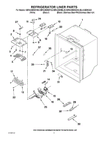 03 - Refrigerator Liner Parts parts for Kitchenaid Refrigerator KBRA20EMWH00 from AppliancePartsPros.com