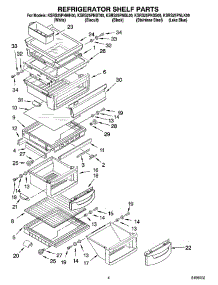 03 - Refrigerator Shelf Parts parts for Kitchenaid Refrigerator KSRS25PNBL00 from AppliancePartsPros.com