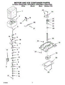 05 - Motor And Ice Container Parts parts for Kitchenaid Refrigerator KSRX25FNBT01 from AppliancePartsPros.com