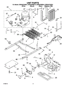 10 - Unit Parts parts for Kitchenaid Refrigerator KSRX22FNST01 from AppliancePartsPros.com