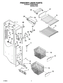 04 - Freezer Liner Parts parts for Kitchenaid Refrigerator KSRB22FNSS00 from AppliancePartsPros.com