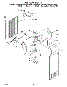 09 - Air Flow Parts parts for Kitchenaid Refrigerator KSRI25FNBL00 from AppliancePartsPros.com