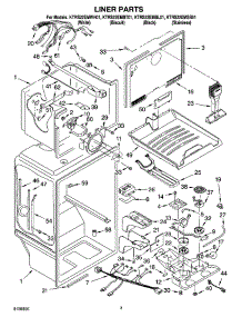 02 - Liner Parts parts for Kitchenaid Refrigerator KTRS22EMBT01 from AppliancePartsPros.com