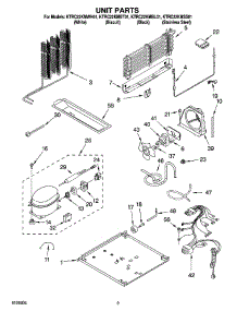 05 - Unit Parts parts for Kitchenaid Refrigerator KTRC22KMWH01 from AppliancePartsPros.com