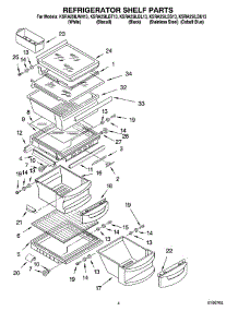 03 - Refrigerator Shelf Parts parts for Kitchenaid Refrigerator KSRA25ILWH13 from AppliancePartsPros.com