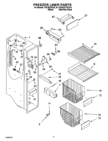 04 - Freezer Liner Parts parts for Kitchenaid Refrigerator KSRB22FKSS14 from AppliancePartsPros.com