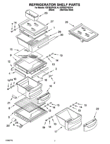 05 - Refrigerator Shelf Parts parts for Kitchenaid Refrigerator KSRB22FKSS14 from AppliancePartsPros.com