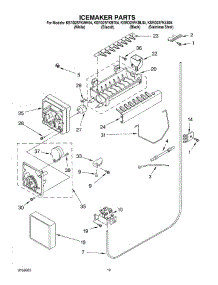 12 - Icemaker Parts, Parts Not Illustrated parts for Kitchenaid Refrigerator KSRD25FKWH04 from AppliancePartsPros.com