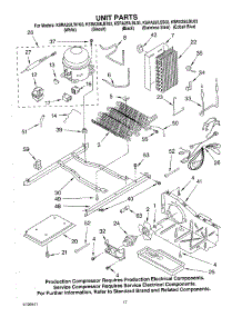 11 - Unit Parts parts for Kitchenaid Refrigerator KSRA25ILSS03 from AppliancePartsPros.com