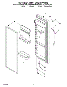 07 - Refrigerator Door parts for Kitchenaid Refrigerator KSRK22ILSS02 from AppliancePartsPros.com