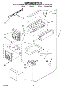 11 - Ice Maker parts for Kitchenaid Refrigerator KSRK22ILSS02 from AppliancePartsPros.com