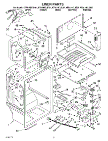 02 - Liner parts for Kitchenaid Refrigerator KTRA19ELSS01 from AppliancePartsPros.com