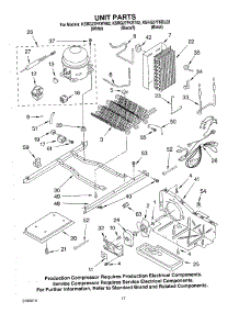 11 - Unit parts for Kitchenaid Refrigerator KSRG27FKWH02 from AppliancePartsPros.com