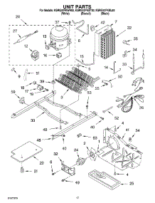 10 - Unit parts for Kitchenaid Refrigerator KSRG22FKWH02 from AppliancePartsPros.com