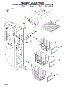 04 - Freezer Liner parts for Kitchenaid Refrigerator KSRA25FKBT00 from AppliancePartsPros.com
