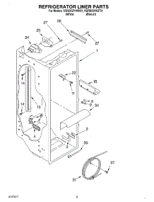 02 - Refrigerator Liner parts for Kitchenaid Refrigerator KSRD25FKBT01 from AppliancePartsPros.com