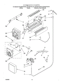 12 - Icemaker, Optional parts for Kitchenaid Refrigerator KSRB25FHBL04 from AppliancePartsPros.com