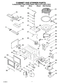 06 - Cabinet And Stirrer Parts parts for Kitchenaid Oven KEMC377KBS01 from AppliancePartsPros.com
