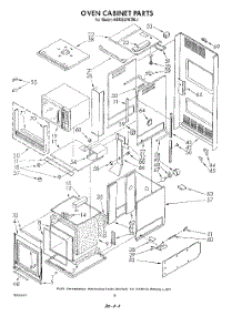 08 - Oven Cabinet parts for Kitchenaid Oven KEMS376TBL1 from AppliancePartsPros.com