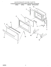 09 - Microwave Door, Optional parts for Kitchenaid Oven KEHC379JSS3 from AppliancePartsPros.com
