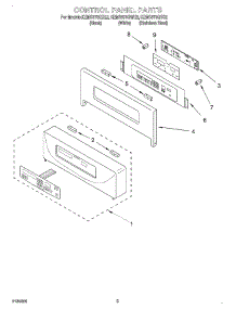 02 - Control Panel parts for Kitchenaid Oven KEMS378GWH2 from AppliancePartsPros.com