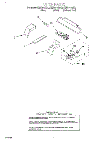 04 - Latch parts for Kitchenaid Oven KEMS378GWH2 from AppliancePartsPros.com