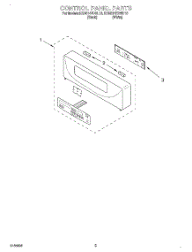 02 - Control Panel parts for Kitchenaid Oven KEBS147DWH10 from AppliancePartsPros.com