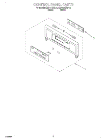 02 - Control Panel parts for Kitchenaid Oven KEBI171DBL10 from AppliancePartsPros.com