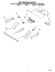 05 - Top Venting Parts, Optional Parts parts for Kitchenaid Oven KEBC278KSS03 from AppliancePartsPros.com