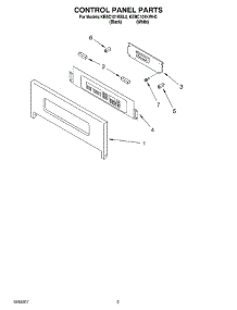 02 - Control Panel parts for Kitchenaid Oven KEBC101KWH0 from AppliancePartsPros.com