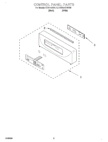 02 - Control Panel parts for Kitchenaid Oven KEBI141DBL10 from AppliancePartsPros.com