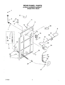 02 - Rear Panel parts for Kitchenaid Washer KAWS850JQ2 from AppliancePartsPros.com