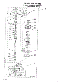 08 - Gearcase parts for Kitchenaid Washer KAWS850JQ2 from AppliancePartsPros.com