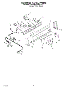 06 - Control Panel parts for Kitchenaid Washer KAWS750JQ2 from AppliancePartsPros.com