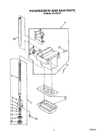 03 - Powerscrew And Ram parts for Whirlpool Compactor TC8750XYP0 from AppliancePartsPros.com