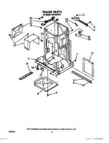 02 - Frame parts for Whirlpool Compactor TU8700XXP0 from AppliancePartsPros.com